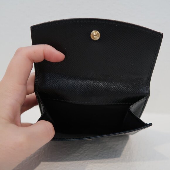 Salvatore Ferragamo Black Pebbled Leather Wallet - Picture 7 of 7